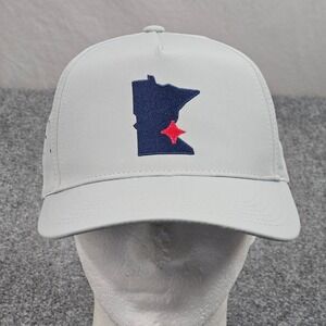Minnesota Twins Baseball Hat Mens Gray Golf Perforated Snapback MLB Cap Active